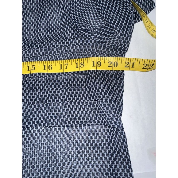 Banana Republic Sheer Blue Printed Peasant Top Size Medium Mm61 - Picture 10 of 12